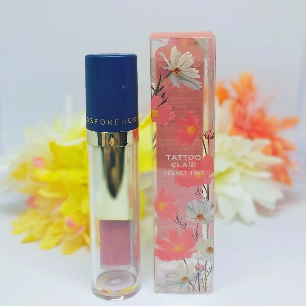 タトゥーベルベットティント/フォレンコス/リップティントを使ったクチコミ（1枚目）