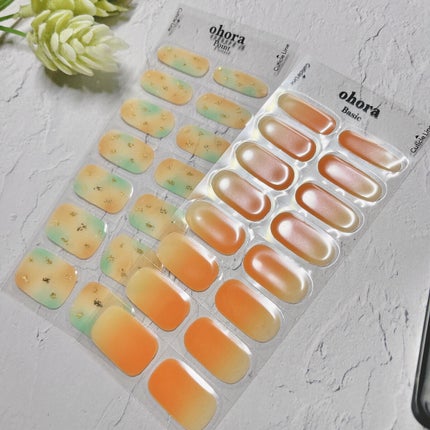 セミキュアジェルネイル(ハンド)/ohora/ネイルシールを使ったクチコミ(2枚目)