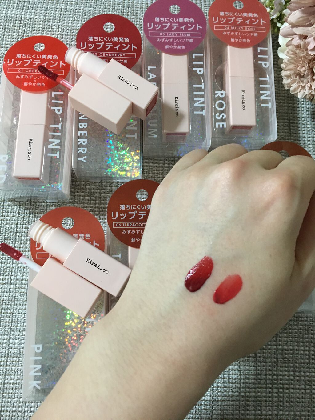 ルージュリップティント/Kirei&co./口紅を使ったクチコミ(2枚目)