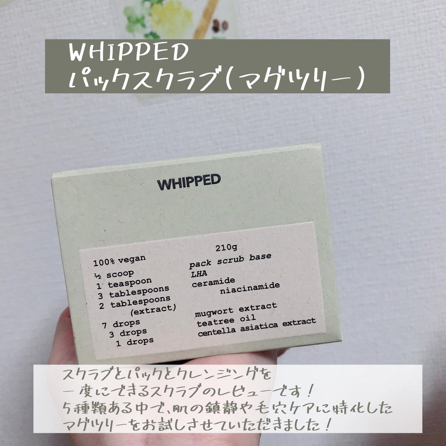 ホイップドヴィーガンパックスクラブ マグツリー(鎮静・毛穴ケア)/WHIPPED/スクラブ・ゴマージュを使ったクチコミ(2枚目)