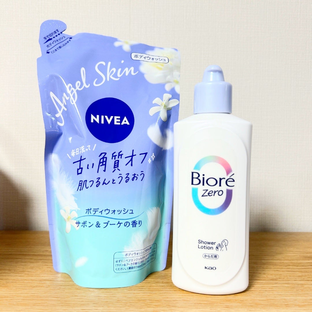 エンジェルスキン ボディウォッシュ サボン&ブーケの香り/ニベア/ボディソープを使ったクチコミ(1枚目)