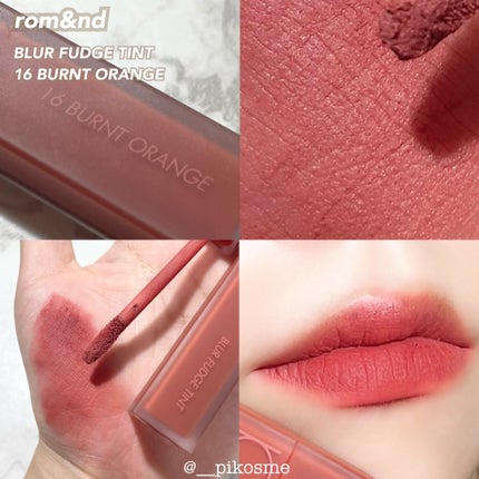 rom&nd ブラーファッジティント/rom&nd/リップティントを使ったクチコミ(4枚目)