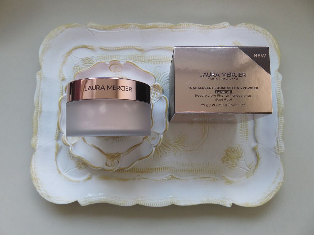 トランスルーセント ルース セッティング パウダー トーンアップ ローズ/ローラ メルシエ/ルースパウダーを使ったクチコミ(2枚目)