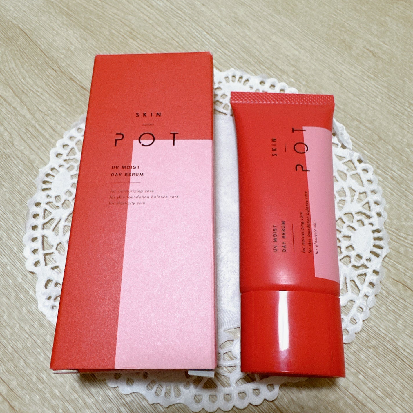 UVモイストデイセラム/SKIN POT/日焼け止めローションを使ったクチコミ(2枚目)