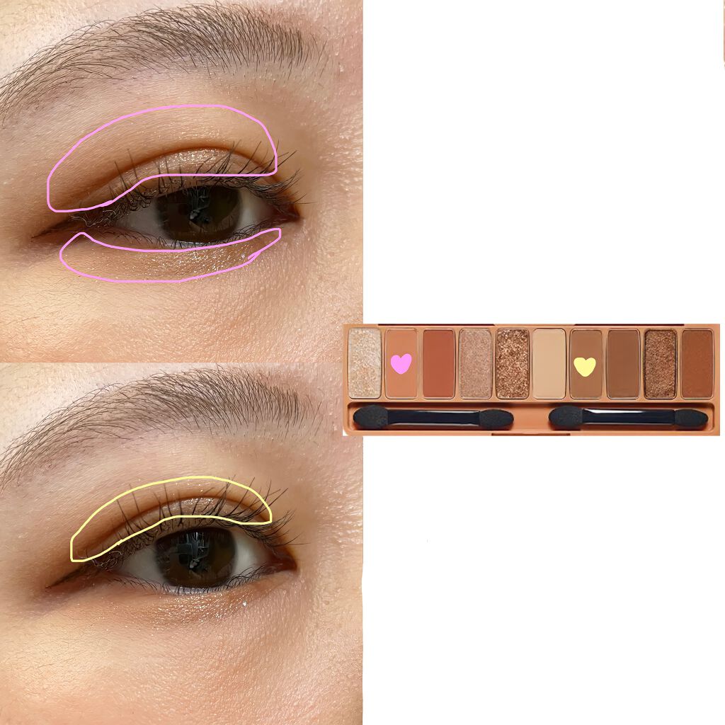 MP2wayアイクレヨン/セリア/スティックアイシャドウを使ったクチコミ（2枚目）