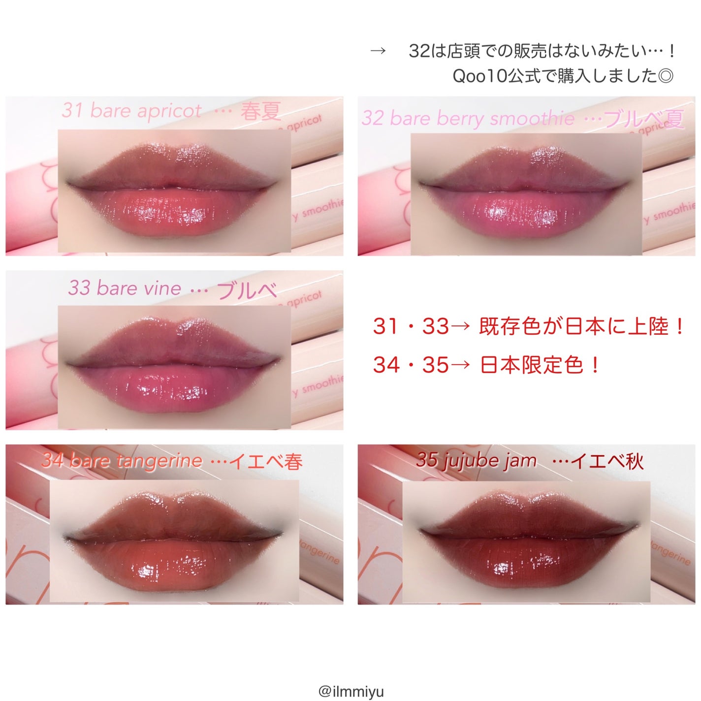 ジューシーラスティングティント/rom&nd/リップティントを使ったクチコミ(2枚目)