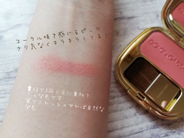 ブラッシュオブローズ ルミナスチークカラー/DOLCE&GABBANA BEAUTY/パウダーチークを使ったクチコミ（3枚目）