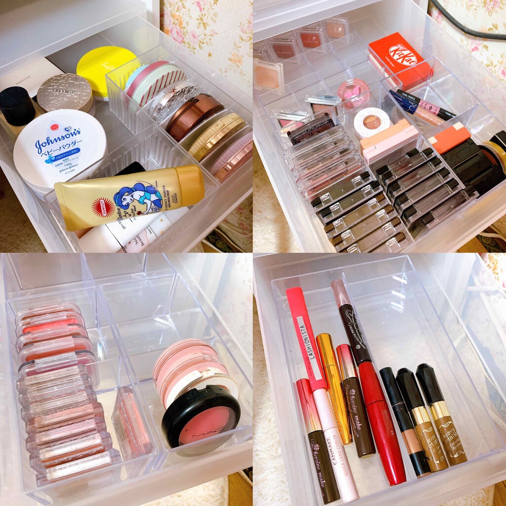 3段式クリアーケース/DAISO/その他化粧小物を使ったクチコミ(3枚目)