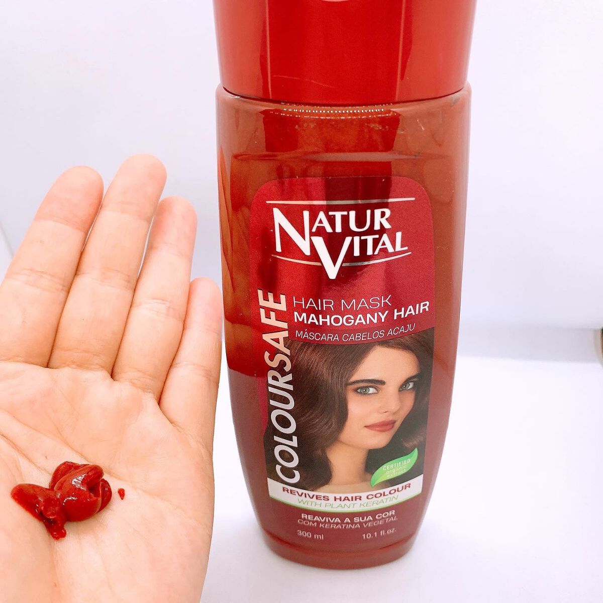 カラーセーフ ヘアマスクS/ナチュールバイタル/ヘアカラーを使ったクチコミ(3枚目)