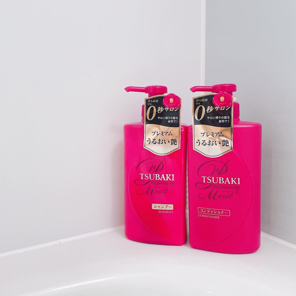 プレミアムモイスト シャンプー／ヘアコンディショナー/TSUBAKI/市販シャンプーを使ったクチコミ（2枚目）