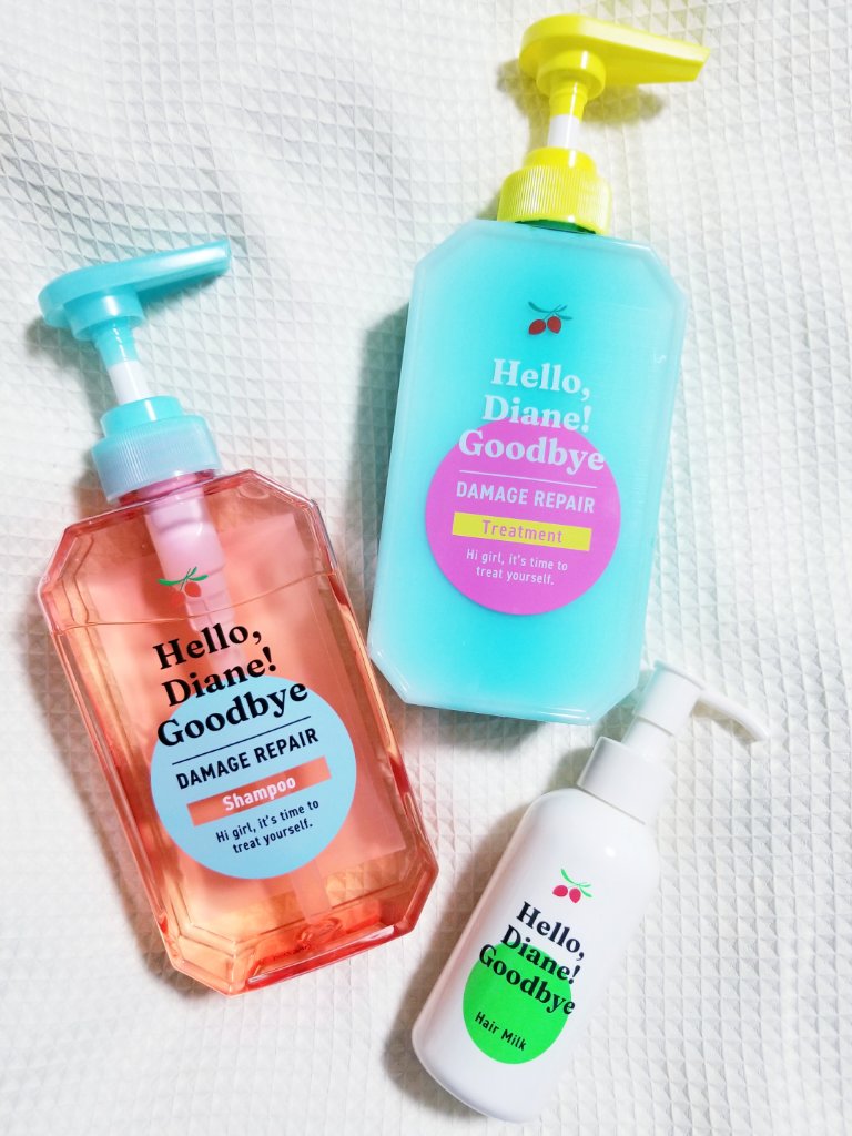 ハローダイアン グッバイ ダメージリペア シャンプー/トリートメント/ダイアン/市販シャンプーを使ったクチコミ（1枚目）