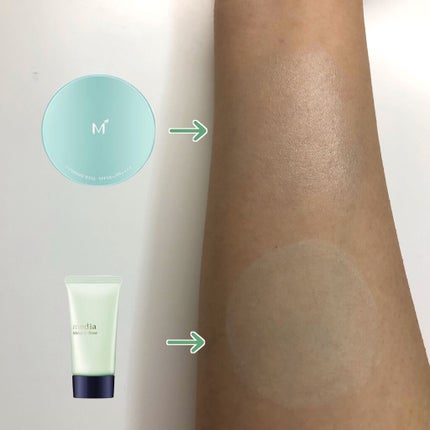 メイクアップベースS(グリーン)/media/化粧下地を使ったクチコミ(5枚目)