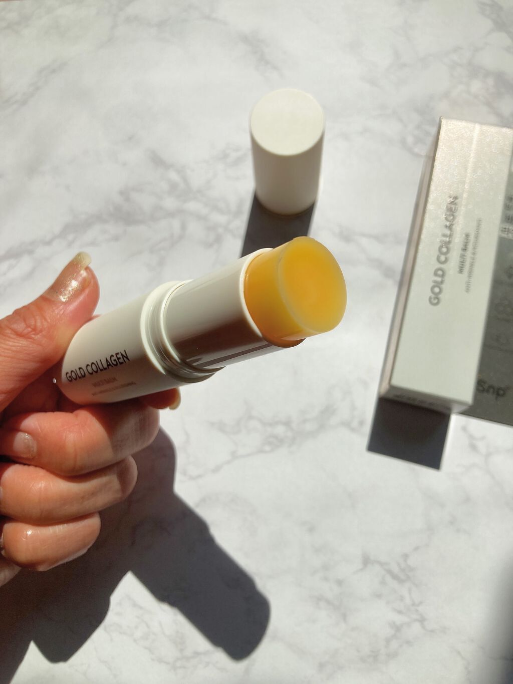 ゴールドコラーゲンマルチバーム/SNP/フェイスバームを使ったクチコミ（2枚目）