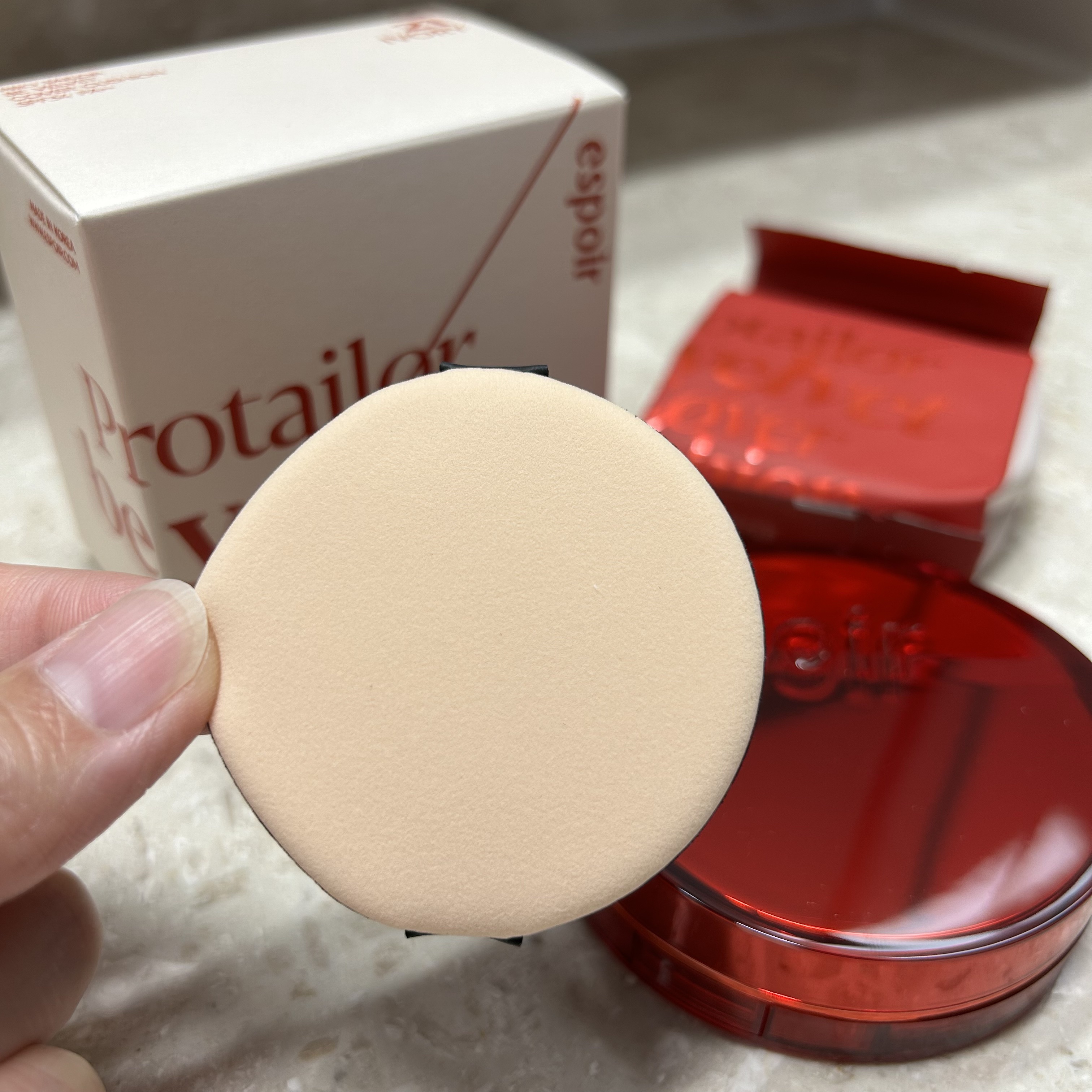 プロテーラービーベルベットカバークッション/espoir/クッションファンデーションを使ったクチコミ（2枚目）