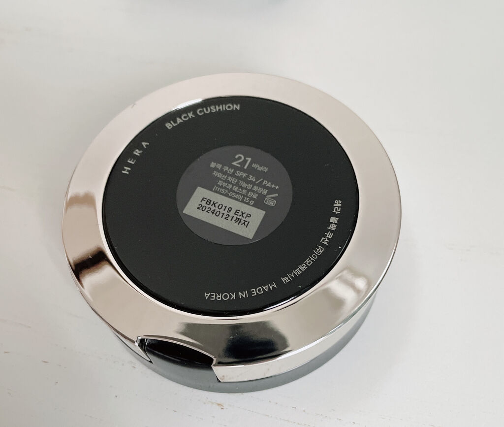 ブラック クッション/HERA/クッションファンデーションを使ったクチコミ（2枚目）