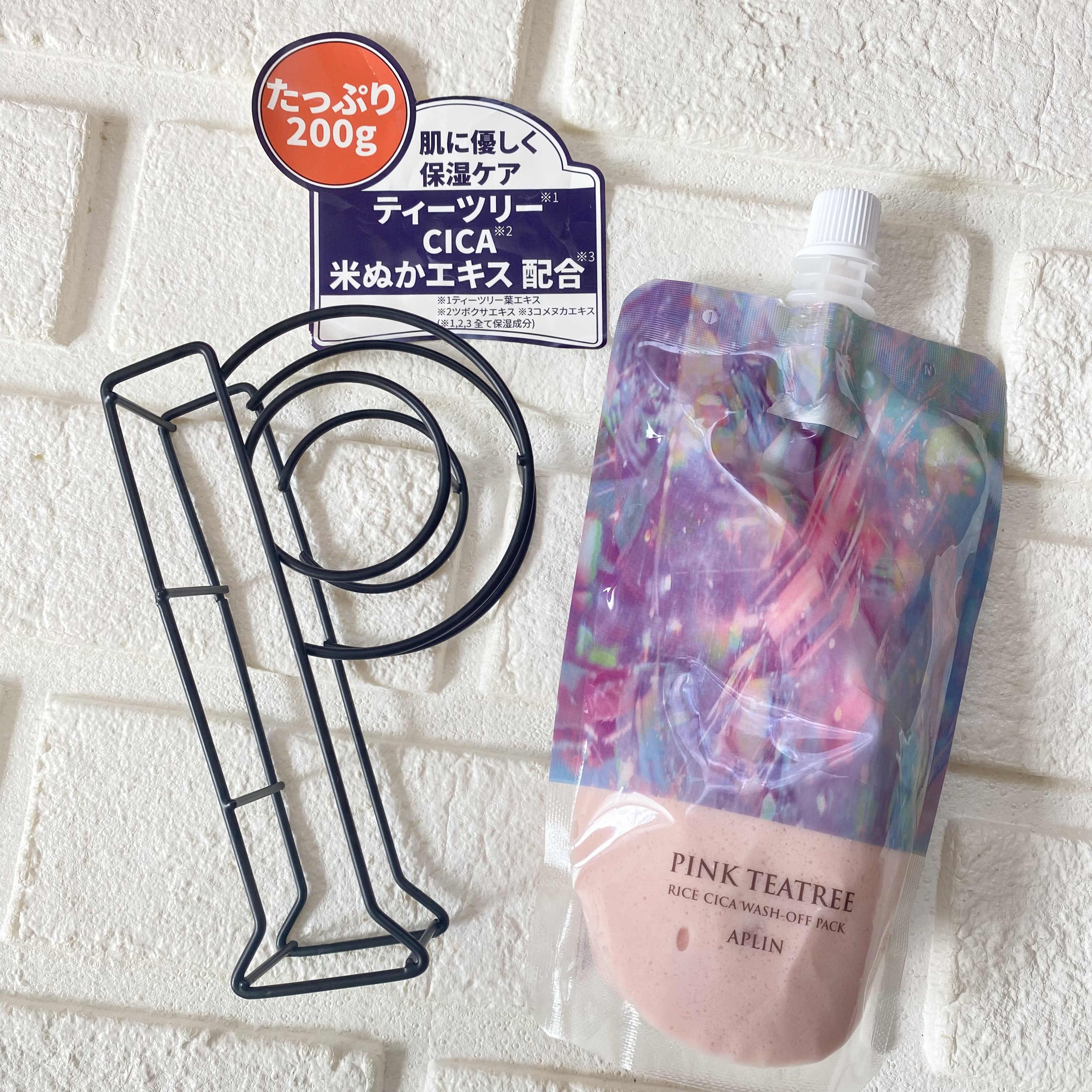 ピンクティーツリーライスシカウォッシュオフパック/APLIN/洗い流すパック・マスクを使ったクチコミ（3枚目）