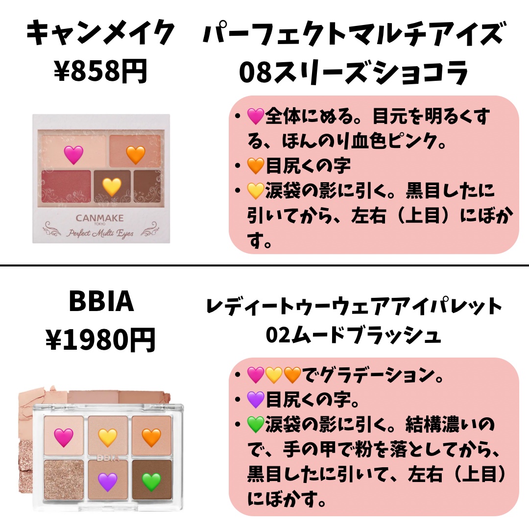 パーフェクトマルチアイズ/キャンメイク/アイシャドウパレットを使ったクチコミ（3枚目）