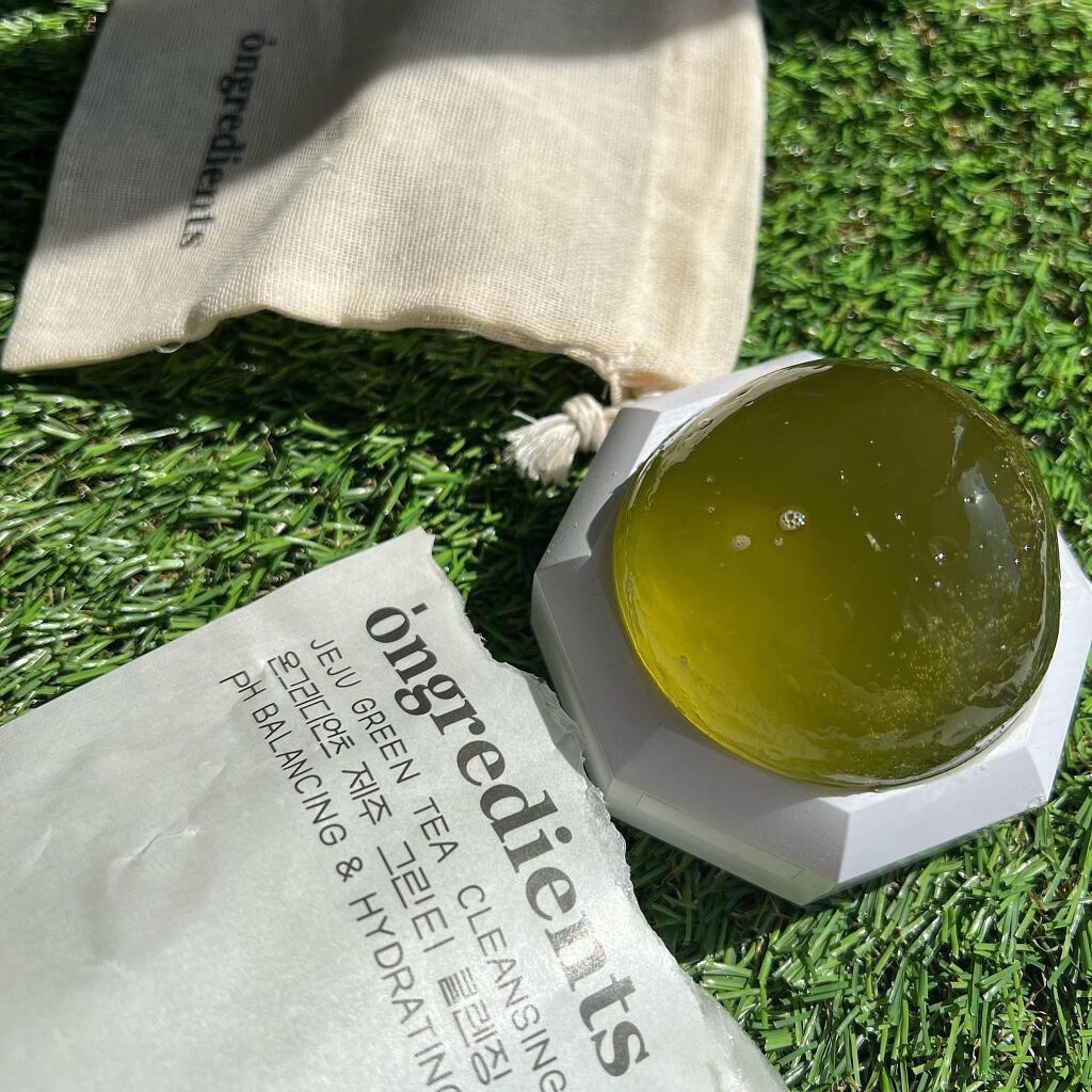 Jeju Green Tea Cleansing Ball/Ongredients/洗顔石鹸を使ったクチコミ（1枚目）