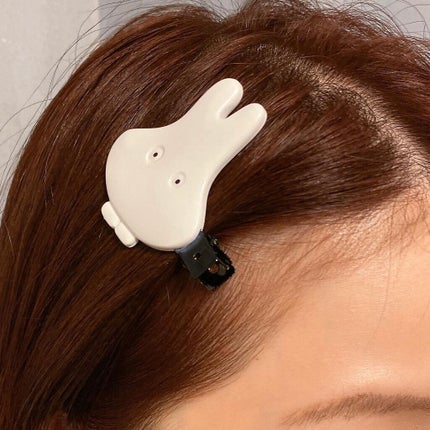 ダイカット前髪クリップ/miffy/ヘアアクセサリーを使ったクチコミ(2枚目)