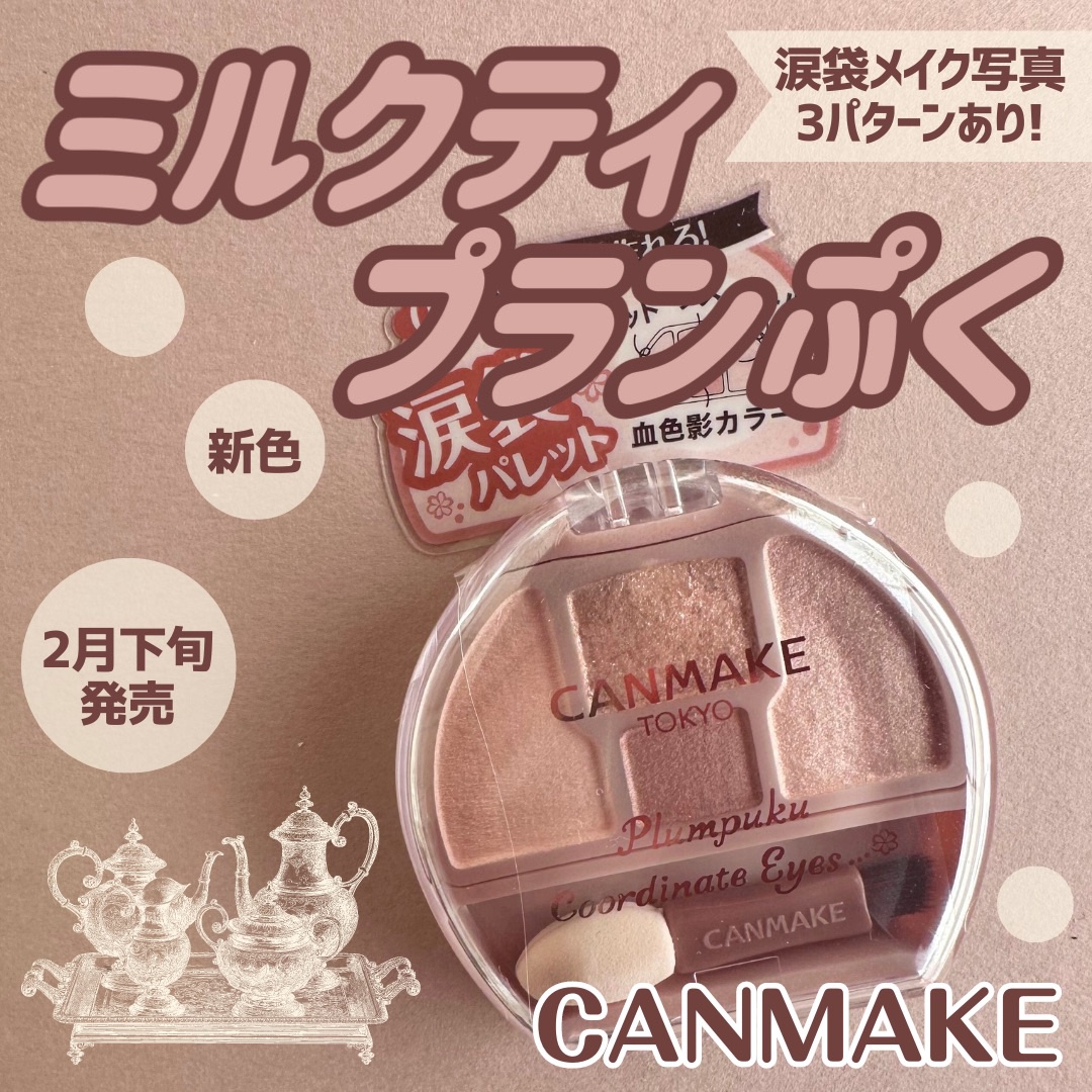 プランぷくコーデアイズ/キャンメイク/パウダーアイシャドウを使ったクチコミ（1枚目）