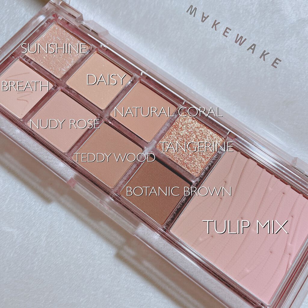 ミックスブラーリングアイパレット/wakemake/マルチパレットを使ったクチコミ（2枚目）