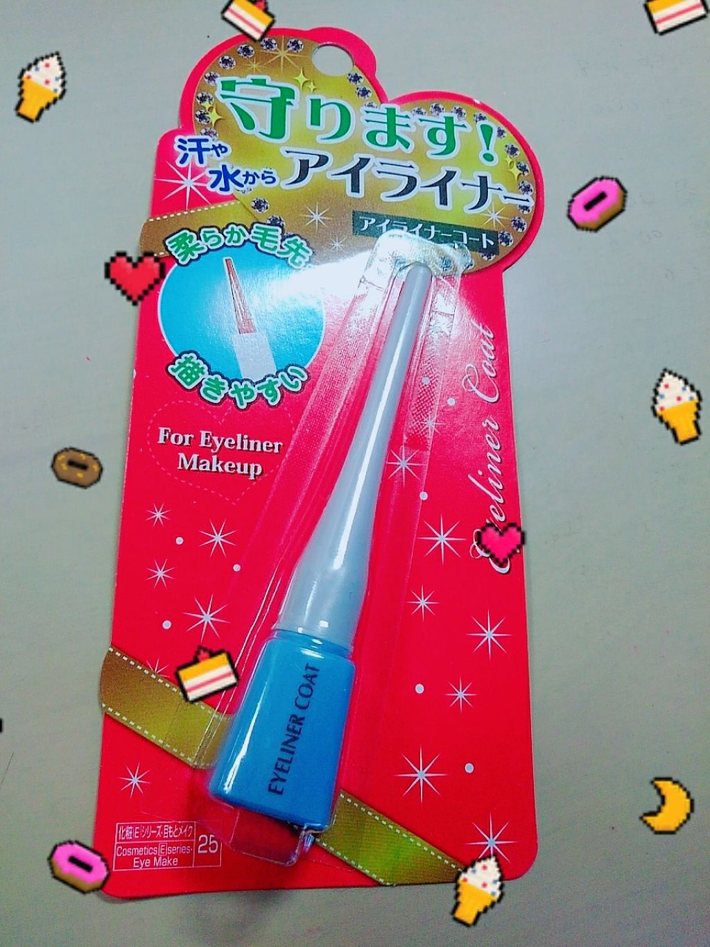 DAISO エルファー アイライナーコートのクチコミ「こんにちは！めがねぱんだです。
今回はDAISOのエルファーアイライナーコートを紹介します✡｡.....」（1枚目）