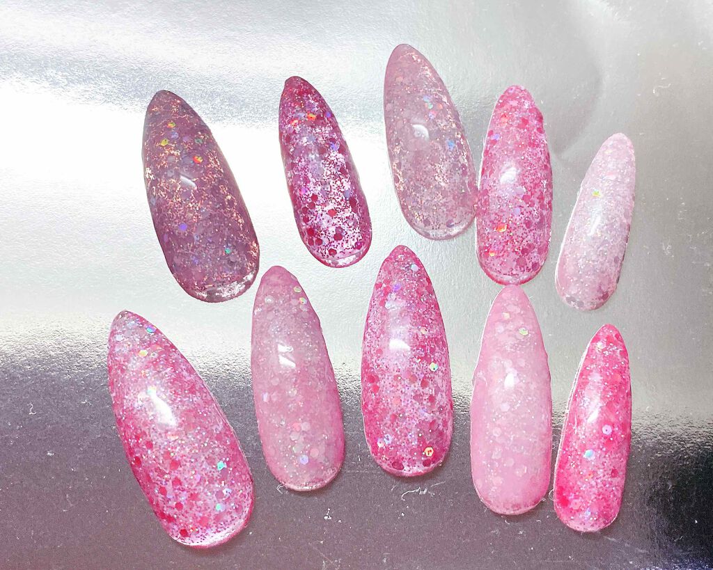 クリアネイルチップ/セリア/ネイルチップ・パーツを使ったクチコミ（1枚目）