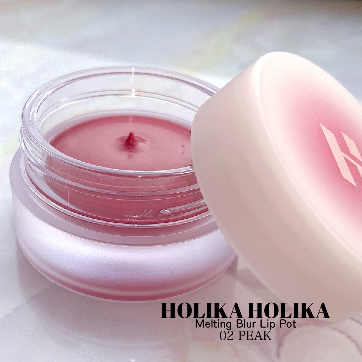 メルティングブラーリップポット/HOLIKA HOLIKA/口紅を使ったクチコミ（2枚目）