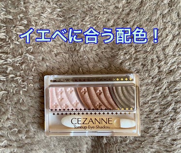 トーンアップアイシャドウ/CEZANNE/アイシャドウパレットを使ったクチコミ（1枚目）