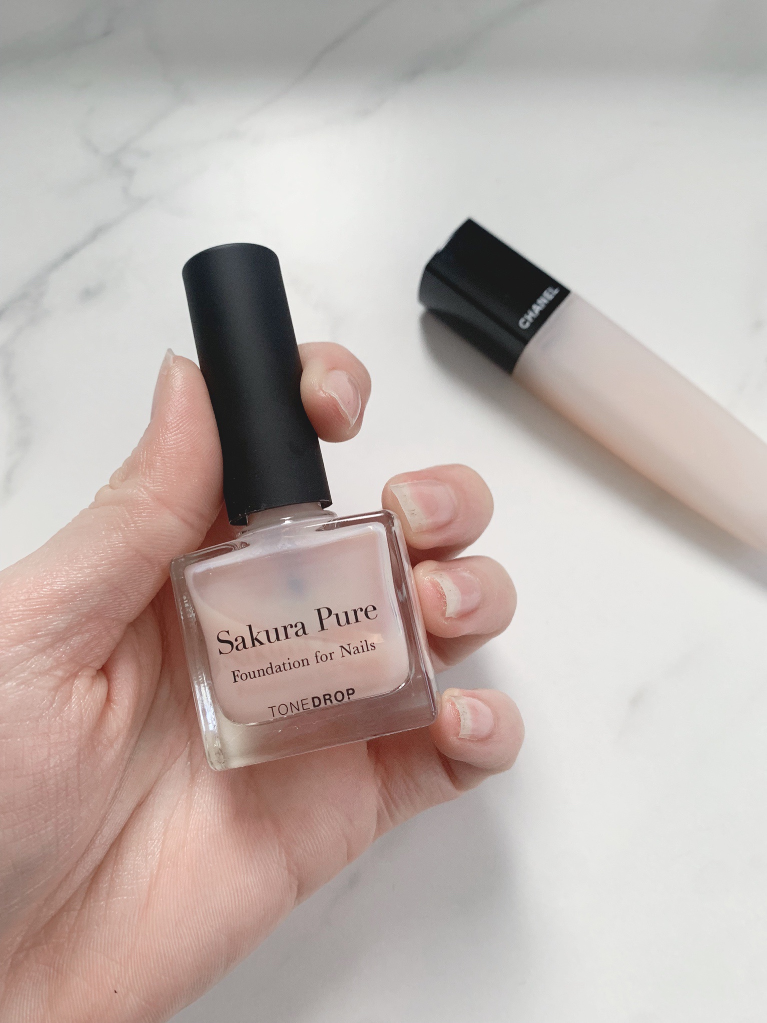 ファンデーション for Nails by トーンドロップ サクラピュア /D-UP/マニキュアを使ったクチコミ（1枚目）