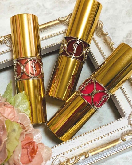 ルージュ ヴォリュプテ シャイン/YVES SAINT LAURENT BEAUTE/口紅を使ったクチコミ(1枚目)