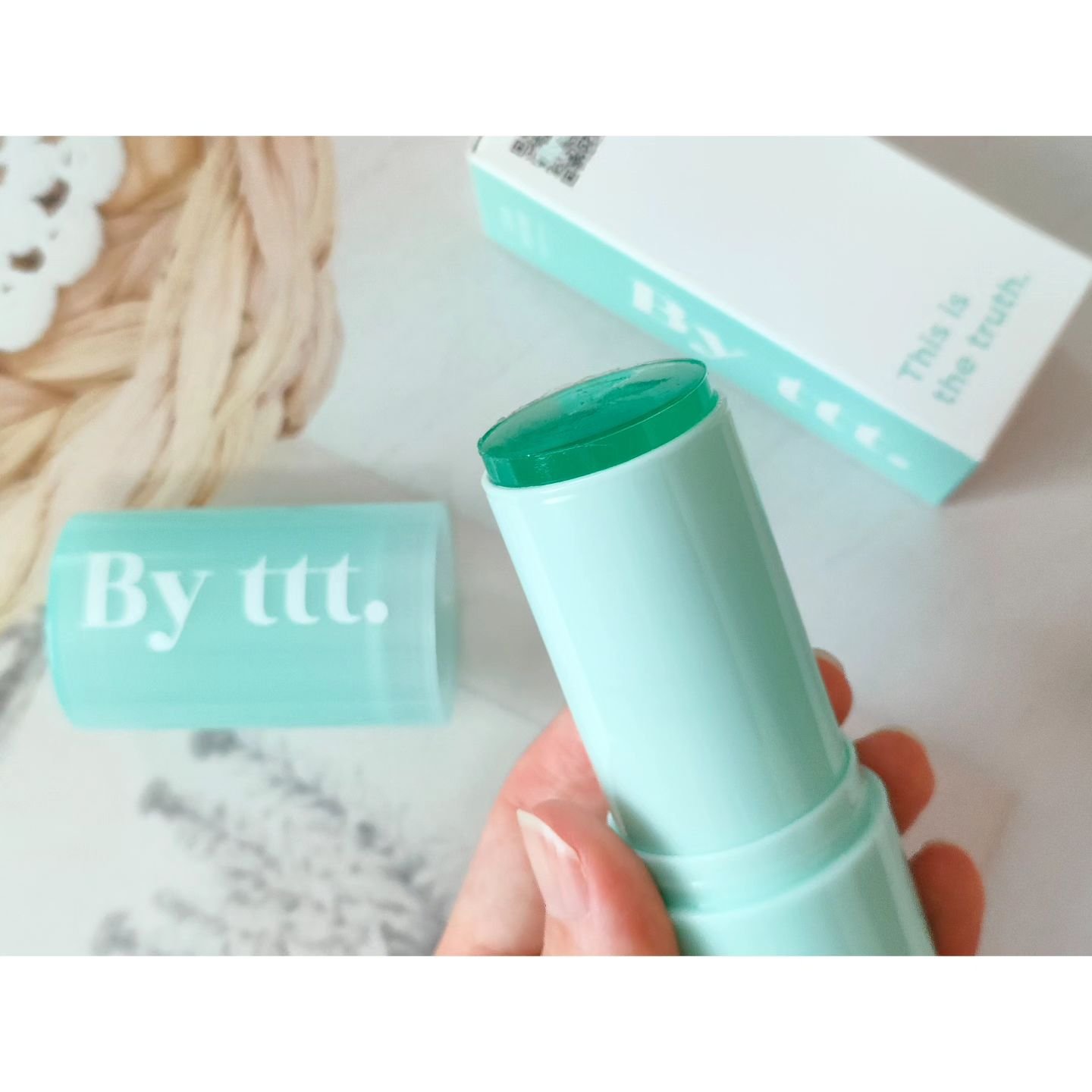 クリアサンスティック/By ttt./日焼け止めスティックを使ったクチコミ（2枚目）