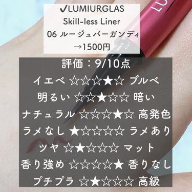 スキルレスライナー/LUMIURGLAS/リキッドアイライナーを使ったクチコミ（2枚目）