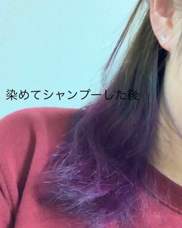 ヘアカラークリーム パープルヘイズ Purple Haze/マニックパニック/ヘアカラーを使ったクチコミ（2枚目）