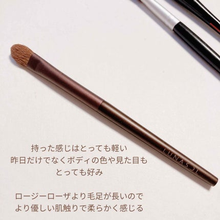 アイシャドウブラシ(M)N/LUNASOL/メイクブラシを使ったクチコミ(5枚目)
