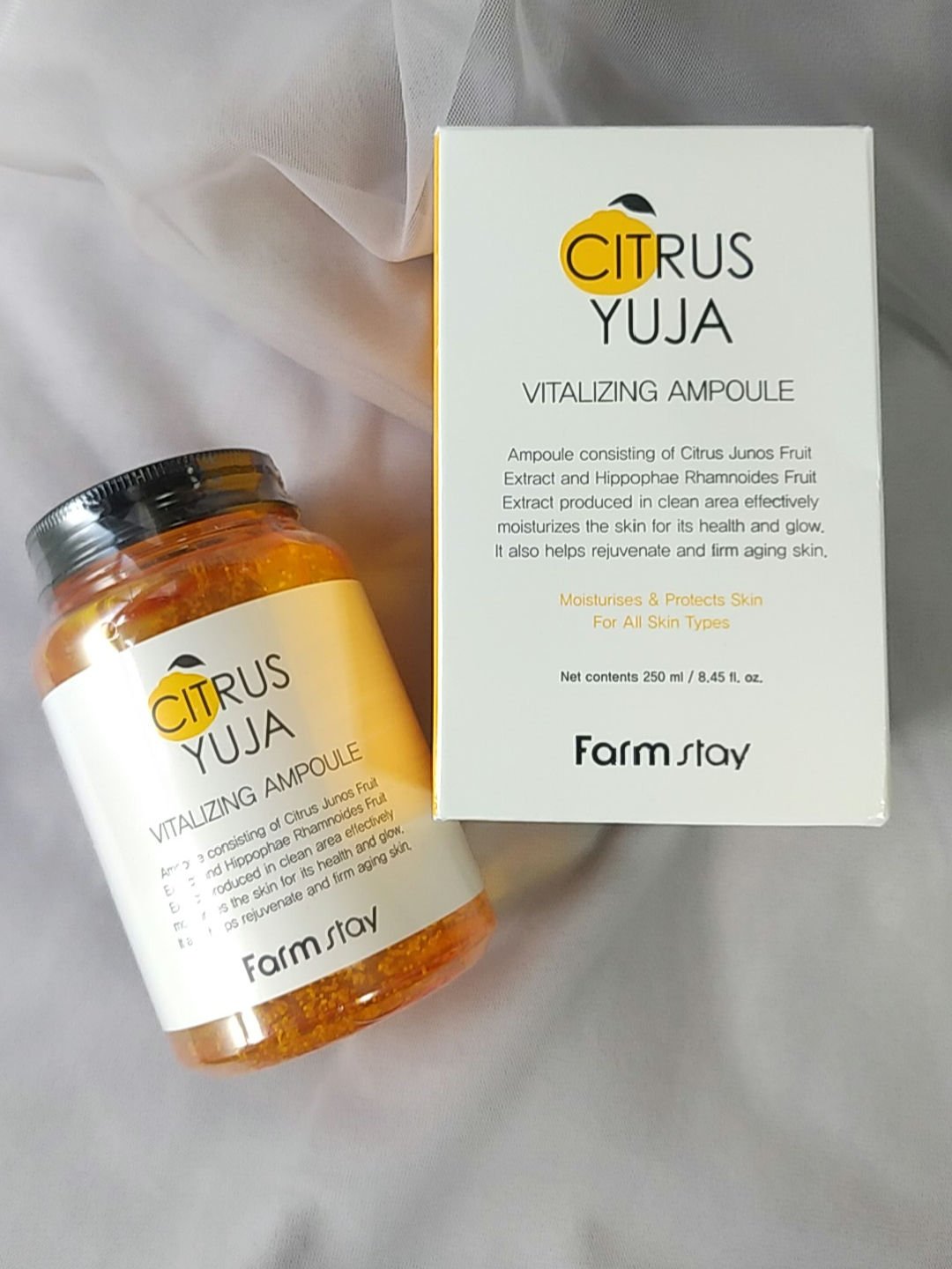 シトラスゆずバイタライジングアンプル/Farmstay/美容液を使ったクチコミ（2枚目）