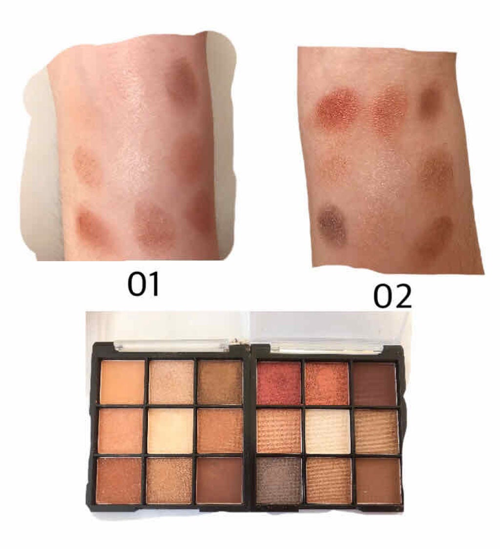 UR GLAM BLOOMING EYE COLOR PALETTE/U R GLAM/アイシャドウパレットを使ったクチコミ(3枚目)