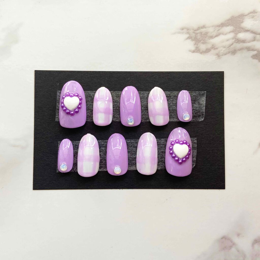 ヒヨ子 on LIPS 「量産型ネイルチップです🌷量産型ネイルは作っててほんとに楽しいで..」(1枚目)