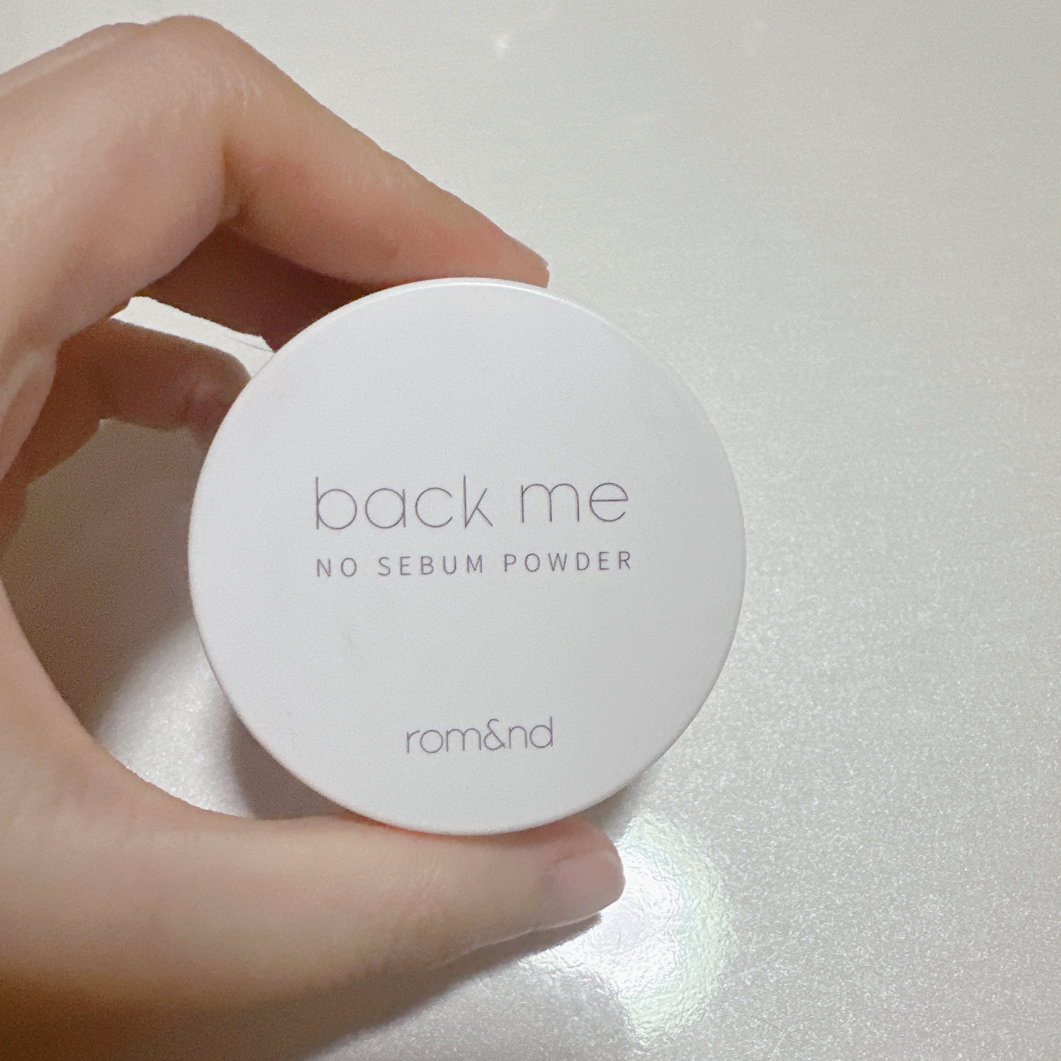 バックミーノーセバムパウダー/rom&nd/ルースパウダーを使ったクチコミ（2枚目）