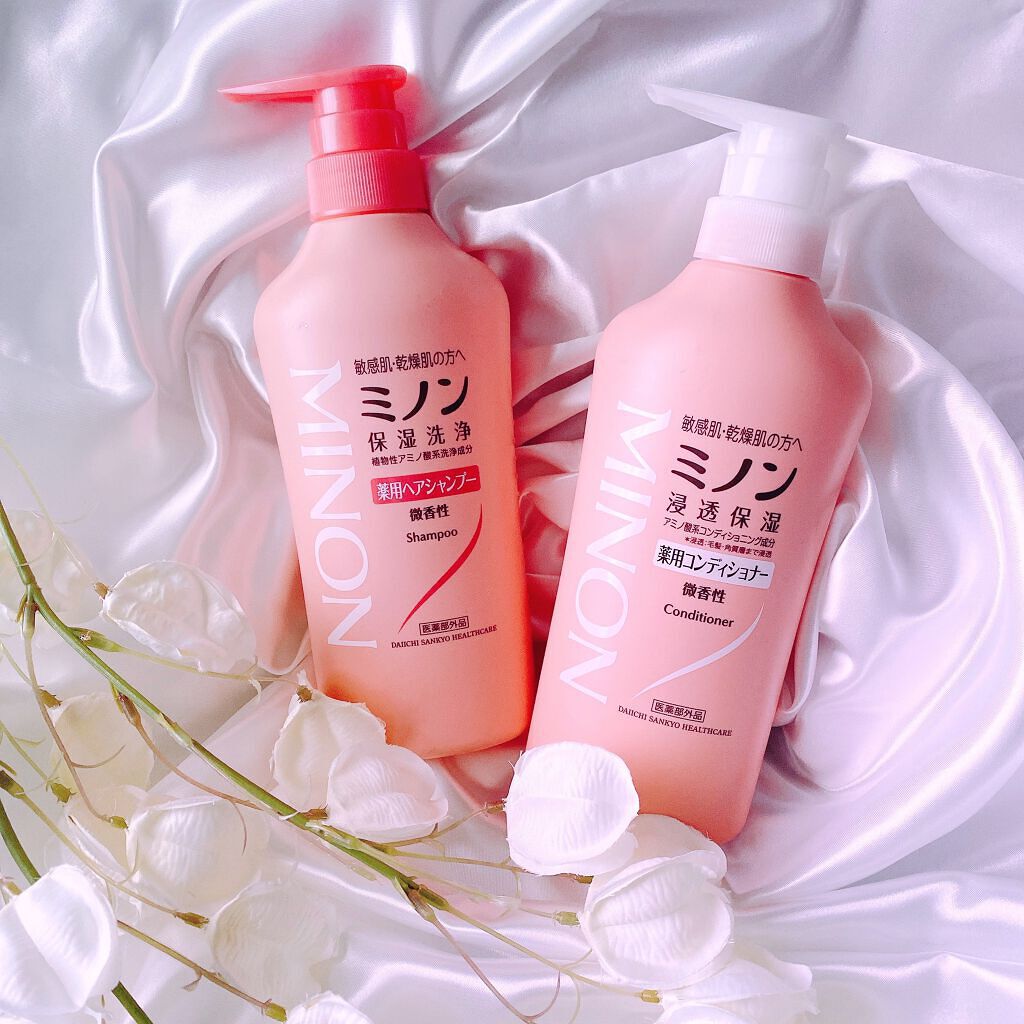 ミノン薬用ヘアシャンプー／薬用コンディショナー/ミノン/市販シャンプーを使ったクチコミ（1枚目）