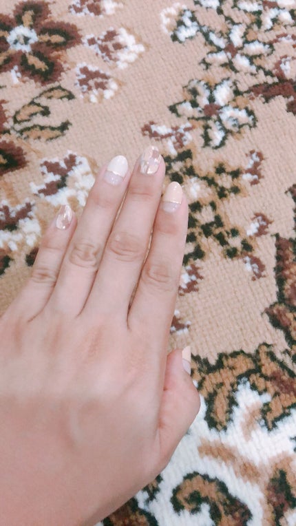 セミキュアジェルネイル(ハンド)/ohora/ネイルシールを使ったクチコミ(2枚目)