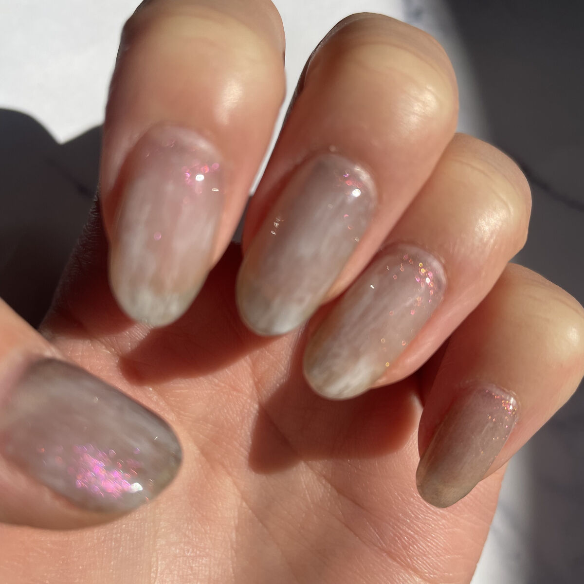 マグネットジェル Prismシリーズ ピンク/NAILTOWN/ジェルネイルを使ったクチコミ（2枚目）