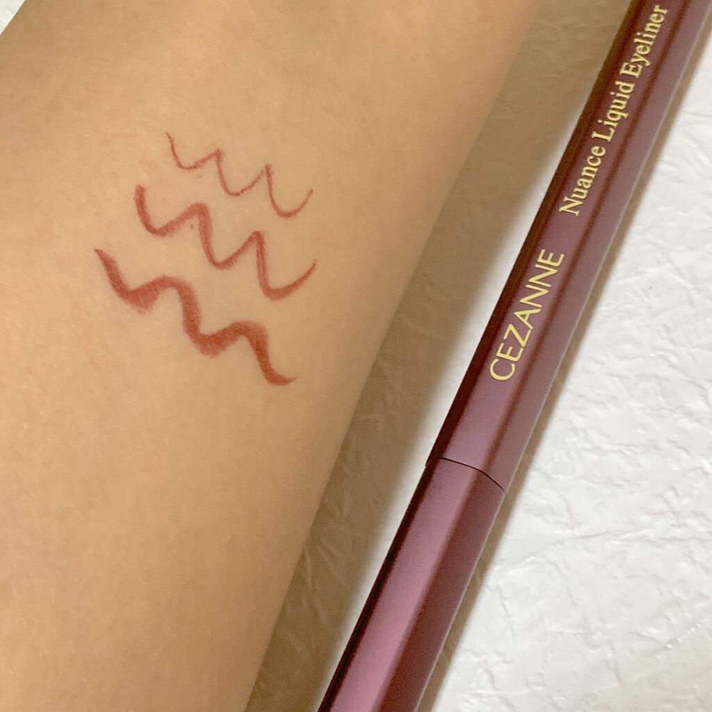 ニュアンスリキッドアイライナー/CEZANNE/リキッドアイライナーを使ったクチコミ(4枚目)