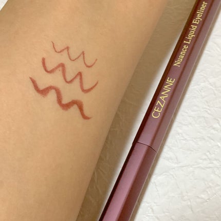 ニュアンスリキッドアイライナー/CEZANNE/リキッドアイライナーを使ったクチコミ(4枚目)