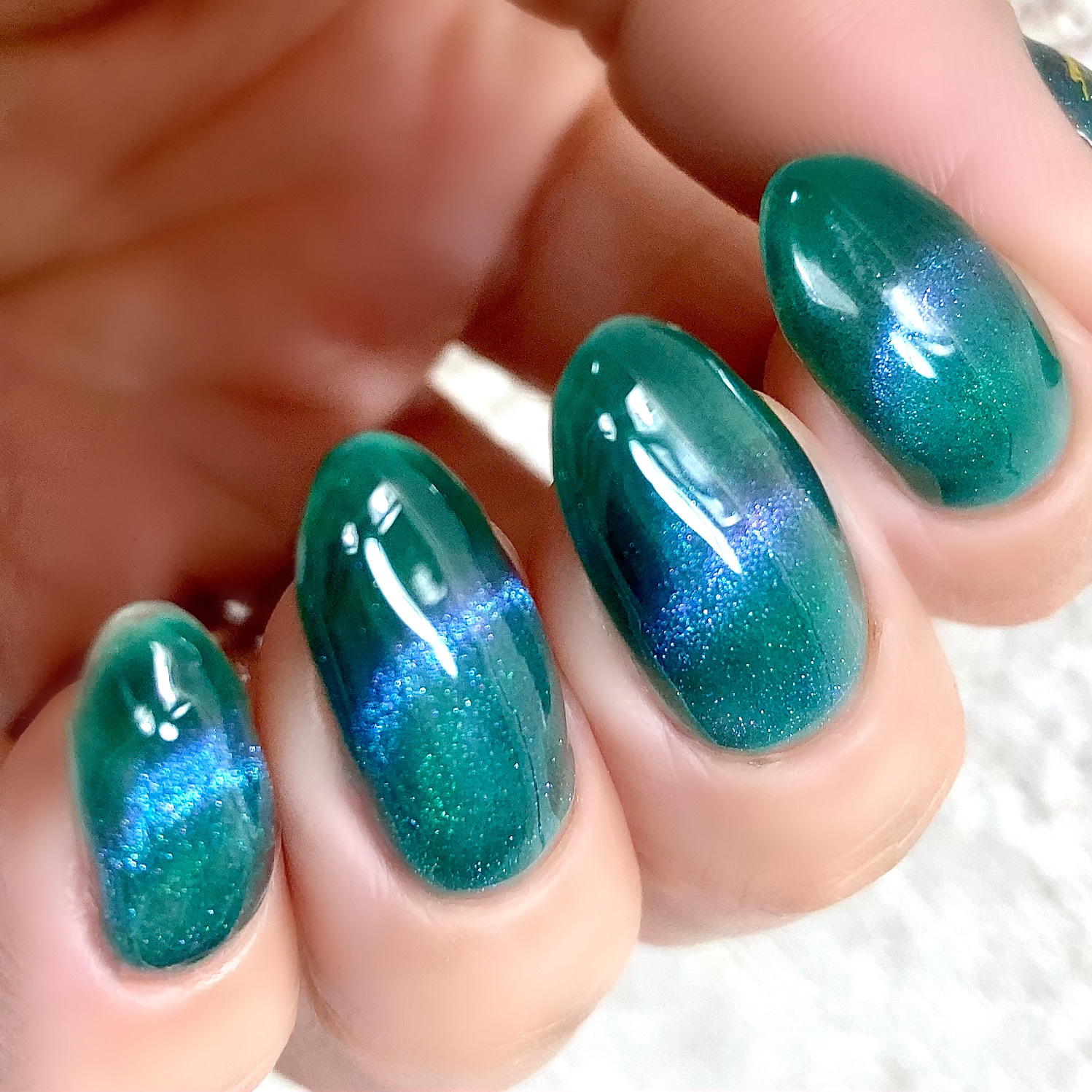 アニマルマグネットジェル/ネイル工房/ジェルネイルを使ったクチコミ（3枚目）