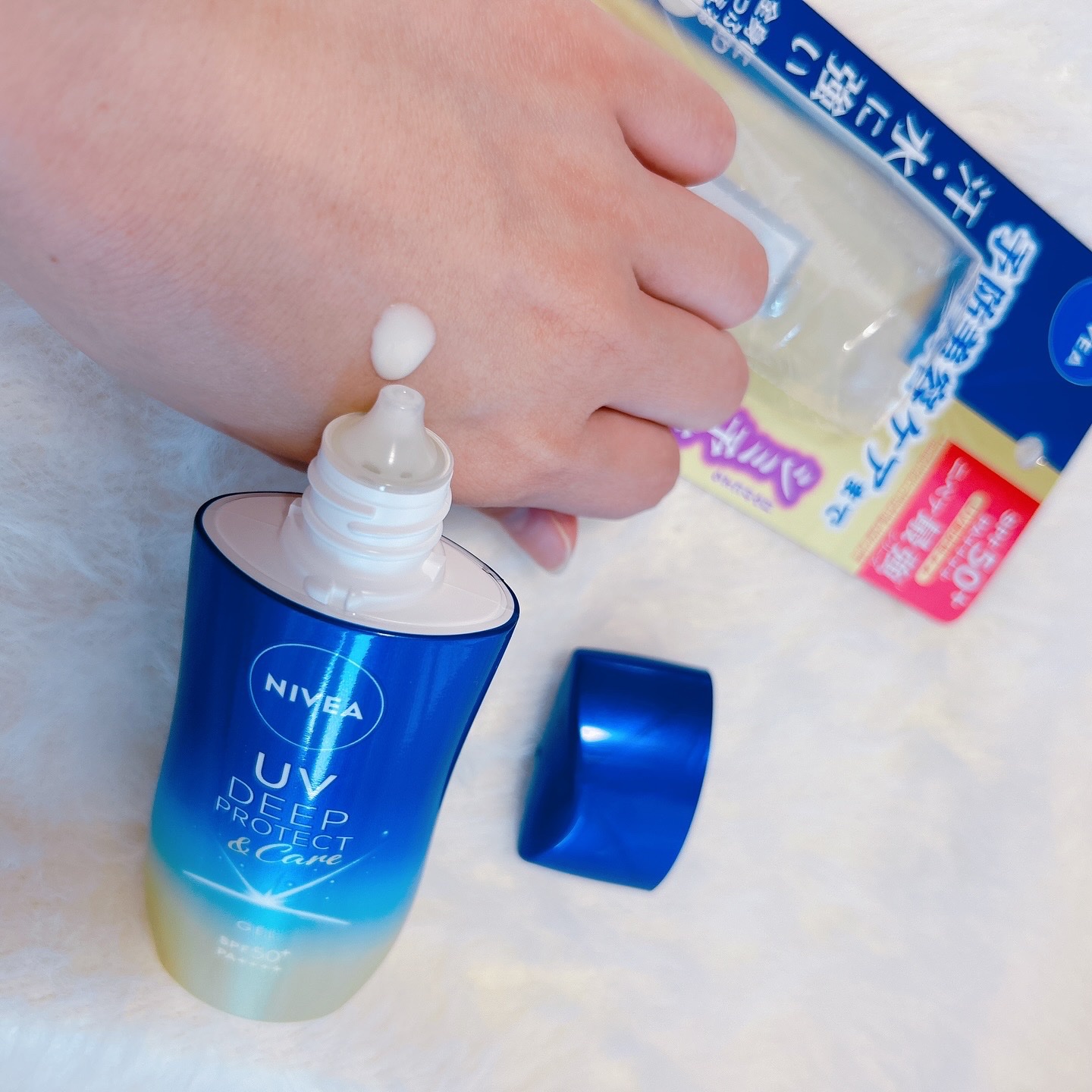 ニベアUV ディープ プロテクト＆ケア ジェル/ニベア/日焼け止めジェルを使ったクチコミ（3枚目）