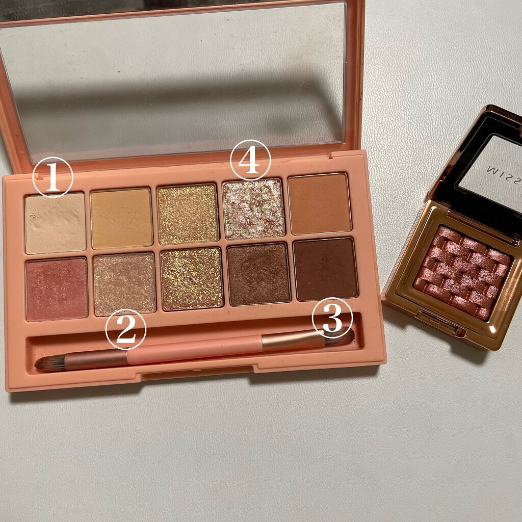 モダンアイシャドウ イタルプリズム No.24/MISSHA/単色アイシャドウを使ったクチコミ（3枚目）