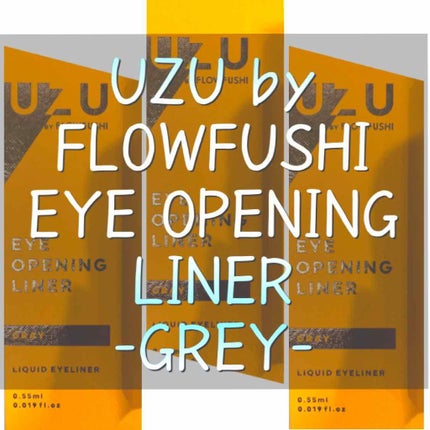 EYE OPENING LINER/UZU BY FLOWFUSHI/リキッドアイライナーを使ったクチコミ(1枚目)