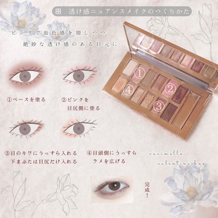 バレンタインボックス/VAVI MELLO/アイシャドウパレットを使ったクチコミ(2枚目)