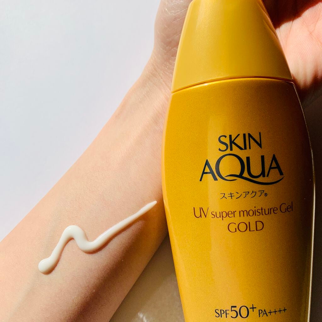 スーパーモイスチャージェルゴールド/スキンアクア/日焼け止めジェルを使ったクチコミ(2枚目)